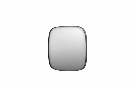 Ink Spiegel INK SP31 100x4x100 cm incl. LED-verlichting en Spiegelverwarming Geborsteld Metal Black Gunmetal