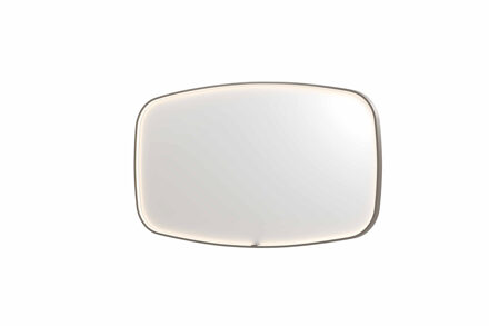 Ink Spiegel INK SP31 140x4x80 cm incl. LED-verlichting en Spiegelverwarming Geborsteld RVS