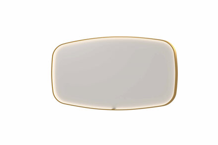 Ink Spiegel INK SP31 160x4x80 cm incl. LED-verlichting en Spiegelverwarming Geborsteld Mat Goud Geborsteld Mat Goud PVD