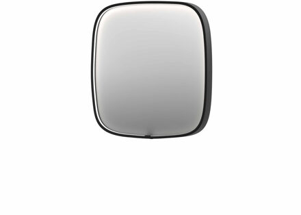 Ink Spiegel INK SP31 60x4x60 cm incl. LED-verlichting en Spiegelverwarming Geborsteld Metal Black Gunmetal