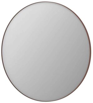 Ink Spiegel Rond Geborsteld Koper Aluminium Kader 120 x 3,5 cm