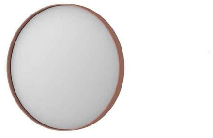 Ink Spiegel Rond Geborsteld Koper Aluminium Kader 40 x 3,5 cm Ink