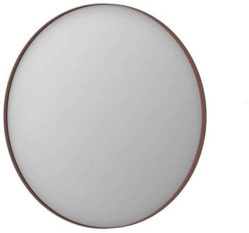 Ink Spiegel Rond Geborsteld Koper Aluminium Kader 80 x 3,5 cm Ink
