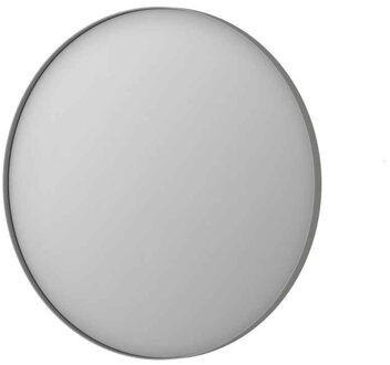 Ink Spiegel Rond Geborsteld RVS Aluminium Kader 40 x 3,5 cm