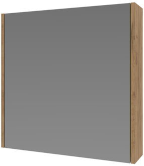 Ink Spiegelkast Proline Comfort Met Houten Deur 60x14x60 cm Whisky Oak