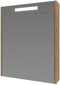 Ink Spiegelkast Proline Premium Met Houten Deur Geïntrigeerd LED Verlichting 60x14x60 cm Whisky Oak