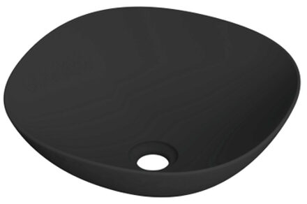 Ink Tekno waskom - 42x42x15cm - porselein zwart mat 0300263