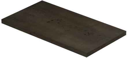 Ink Topdeck XS Topplaat voor Fontein 40x22x1,6 cm in Fineer Charcoal Bruin