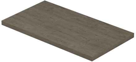 Ink Topdeck XS Topplaat voor Fontein 40x22x1,6 cm in Greige Eiken Grijs