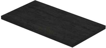 Ink Topdeck XS Topplaat voor Fontein 40x22x1,6 cm in Houtskool Eiken Zwart