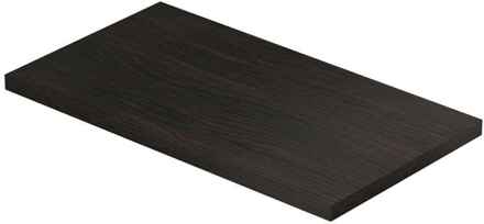 Ink Topdeck XS Topplaat voor Fontein 40x22x1,6 cm in Intens Eiken Donkerbruin