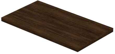 Ink Topdeck XS Topplaat voor Fontein 40x22x1,6 cm in Koper Eiken Bruin