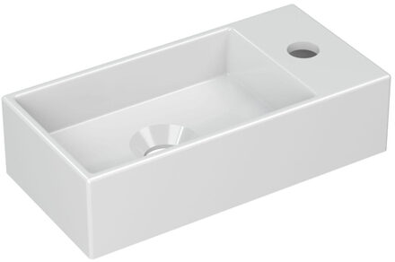 Ink Versus Fontein - 36x18x9cm - wasbak links - 1 kraangat - porselein wit glans 3404241