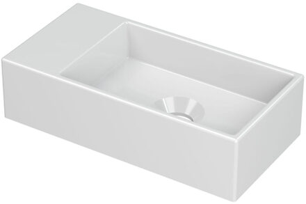 Ink Versus Fontein - 36x18x9cm - wasbak rechts - 0 kraangaten - porselein wit glans 3404230