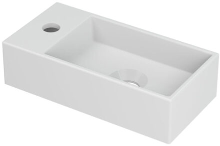 Ink Versus Fontein - 36x18x9cm - wasbak rechts - 1 kraangat - porselein wit mat 3404260