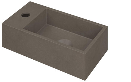 Ink Versus Fontein Quartz Met Kraangat Links Beton 36x18x9cm Quartz beton