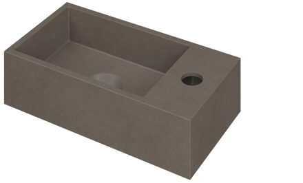 Ink Versus Fontein Quartz Met Kraangat Rechts Beton 36x18x9cm Quartz beton