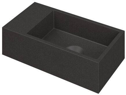 Ink Versus Fontein Quartz Zonder Kraangat Links Zwart 36x18x9cm
