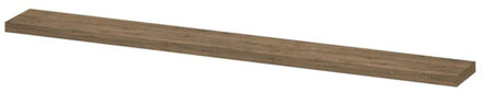 Ink wandplank in houtdecor 3,5cm dik vaste maat voor vrije ophanging inclusief blinde bevestiging 120x20x3,5cm, naturel eiken