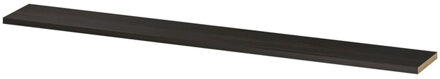 Ink wandplank in houtdecor 3,5cm dik voorzijde afgekant voor ophanging in nis 275x35x3,5cm, intens eiken