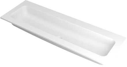 Ink Wastafel Faktor polystone centraal zonder kraangat 140 cm x 45 cm x 1,5 cm Mat wit 3407230 Mat wit