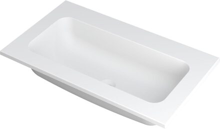 Ink Wastafel Faktor polystone centraal zonder kraangat 80 cm x 45 cm x 1,5 cm Mat wit 3407200 Mat wit