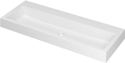 Ink Wastafel Momento Polystone zonder kraangat 120 cm x 45 cm x 9 cm Mat wit 3421340 Mat wit