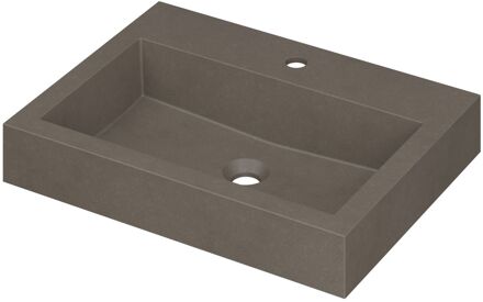 Ink Wastafel Momento Quartz met 1 kraangat 60 cm x 45 cm x 9 cm Quartz beton 3421401