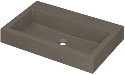 Ink Wastafel Momento Quartz zonder kraangat 70 cm x 45 cm x 9 cm Quartz beton 3421410
