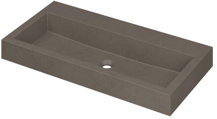 Ink Wastafel Momento Quartz zonder kraangat 90 cm x 45 cm x 9 cm Quartz beton 3421420