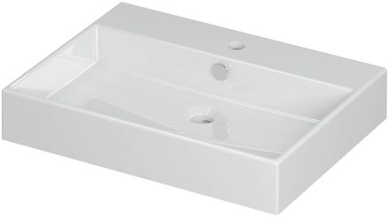 Ink Wastafel Unlimited Porselein met 1 kraangat 60 cm x 45 cm x 11 cm Glans wit 0202011