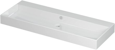 Ink Wastafel Unlimited Porselein zonder kraangat 120 cm x 45 cm x 11 cm Glans wit 0202131