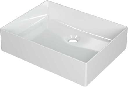 Ink Wastafel Unlimited Porselein zonder kraangat 50 cm x 38 cm x 11 cm Glans wit 0203011