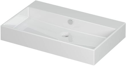 Ink Wastafel Unlimited Porselein zonder kraangat 70 cm x 45 cm x 11 cm Glans wit 0202021
