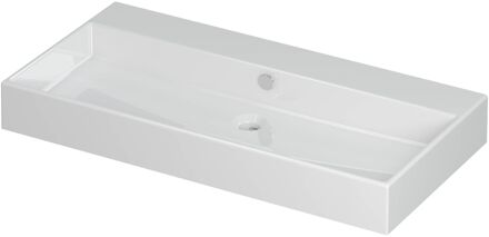 Ink Wastafel Unlimited Porselein zonder kraangat 90 cm x 45 cm x 11 cm Glans wit 0202041