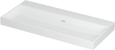 Ink Wastafel Urban Porselein zonder kraangat 100 cm x 45 cm x 8 cm Glans wit 0201041