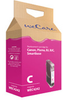 Inkcartridge Wecare Canon BCI-3/6 rood Koper