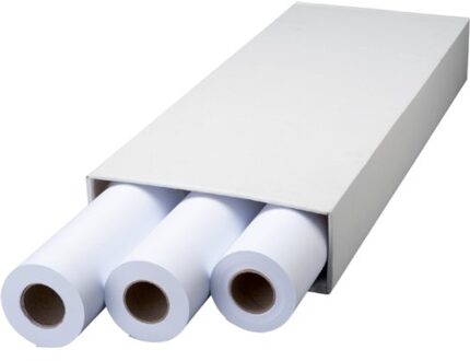 Inkjetpapier Fastprint Plot 914mmx50m 90gr Zwart