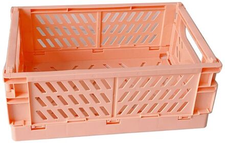 Inklapbare Krat Plastic Vouwen Opbergdoos Mand Utility Cosmetische Container 4X7E XPK