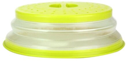 Inklapbare Magnetron Deksel Vouwen Siliconen Magnetron Plaat Cover Vergiet Zeef Voor Fruit Groenten 10.5 Inch