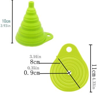 Inklapbare Opvouwbare Trechter Huishoudelijke Food Grade Siliconen Scheitrechter Keuken Thermostable Olie Laden Trechter