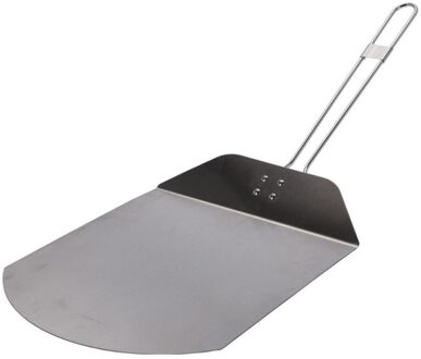 Inklapbare pizzaschep / broodschep RVS 25 x 24 cm - Keukenbenodigdheden - Pizza bakken - Pizzaria