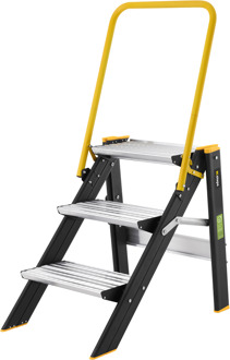 Inklapbare trap 5000R met beugel - 3 treden - WI808043
