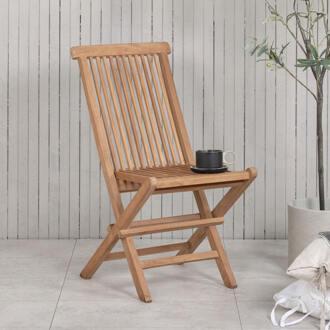 Inklapbare Tuinstoel 'Amberia' Teakhout, kleur Naturel
