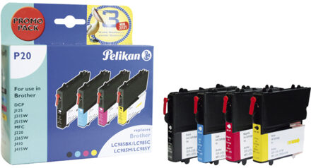 inktcartridge 4 kleuren, 260 pagina's voor Brother - OEM: LC985VALBP