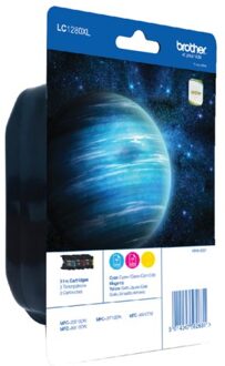 Inktcartridge Brother LC-1280XLRBWBP 3 kleuren HC