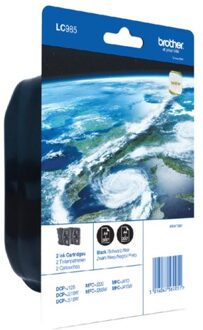 Inktcartridge Brother LC-985BK2 zwart 2x