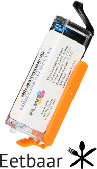 Inktcartridge / Eetbaar CLI-551C / Cyaan - Geschikt voor Canon