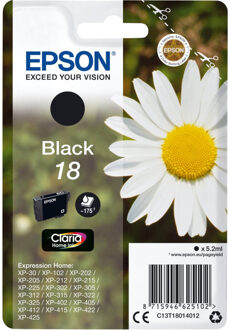 Inktcartridge Epson 18 T1801 zwart