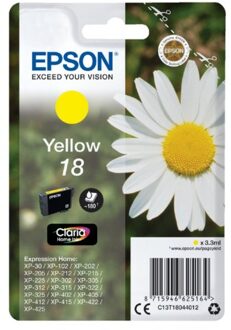 Inktcartridge Epson 18 T1804 geel